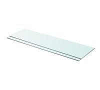 vidaXL Panneaux d'étagère 2 pcs Verre Transparent 90 x 25 cm
