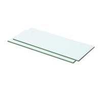 vidaXL Panneaux d'Étagère 50 x 15 cm - Transparent