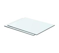 vidaXL Panneaux d'Étagère Verre 2 Pcs