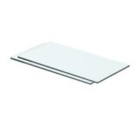 vidaXL Panneaux d'étagère en verre 40 x 15 cm Transparent 2 pièces