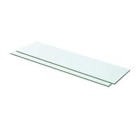 vidaXL Panneaux d'étagère Verre - 60 x 12 cm
