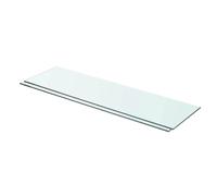 vidaXL Panneaux d'étagère Verre Transparent 2 pcs