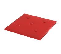 vidaXL Panneaux muraux 12 pcs Bordeaux 30 x 30 cm Simili cuir