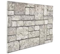 Panneaux muraux vidaXL, lot de 10, gris, 100 x 50 cm, mousse EPS