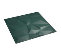 vidaXL Panneaux muraux 48 pcs Vert 50 x 50 cm Mousse XPS 42046039
