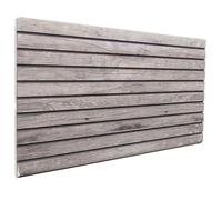 vidaXL : Panneaux muraux, 5 pièces, 100 x 50 cm, gris, en mousse EPS