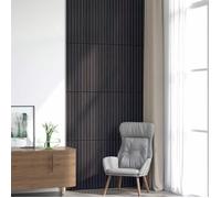 vidaXL Panneaux muraux 8 pcs Anthracite 60 5 x 60 cm 42046454