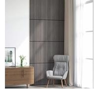 vidaXL Panneaux muraux 8 pcs Gris 60 5 x 60 cm 42046452