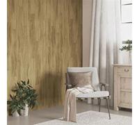 vidaXL Panneaux muraux imitation bois en PVC marron 4,12 m²