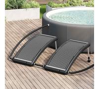 vidaXL Panneaux solaires chauffants courbes pour piscine 2 pcs. 110x65 cm