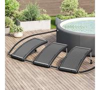 vidaXL Panneaux solaires chauffants courbes pour piscine 3 pcs. 110x65 cm