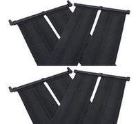 vidaXL Panneau solaire de chauffage de piscine 4 pièces 80 x 310 cm Noir