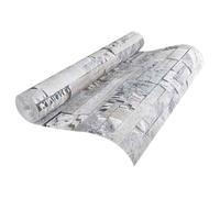 vidaXL Papier peint en pierre 3D Gris 10 x 0,53 m Tissu non tissé