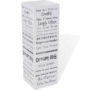 vidaXL Blanc Carré Porte-parapluie Stockage pour cannes bâtons Acier 48,5 cm