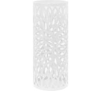 vidaXL Parapluhouder bladeren staal wit 246803 Blanc G