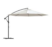 vidaXL Parapluie 3,5 m blanc sable