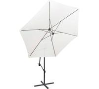 vidaXL Parapluie 3 m blanc sable