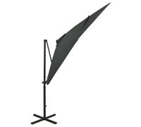 vidaXL Parapluie avec éclairage LED 250 cm Anthracite