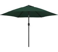 vidaXL Parapluie avec éclairage LED 3 m Vert