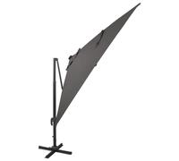 vidaXL Parapluie avec éclairage LED 300 cm Anthracite