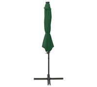vidaXL Parapluie avec éclairage LED 300 cm vert