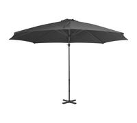 vidaXL Parapluie avec mât en aluminium 300 cm Anthracite