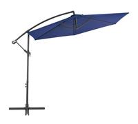vidaXL Parapluie avec mât en aluminium 300 cm bleu