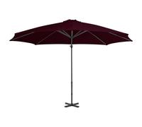 vidaXL Parapluie avec mât en aluminium 300 cm rouge