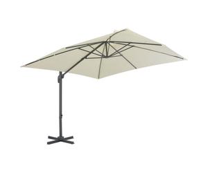 vidaXL Parapluie avec mât en aluminium 300 x 300 cm Sable