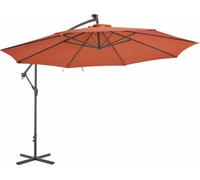 vidaXL Parapluie avec mât en aluminium 350 cm couleur terracotta