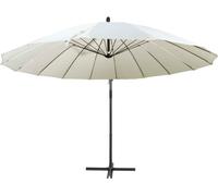 vidaXL Parapluie blanc 3 m Mât en aluminium