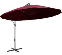vidaXL Parapluie Bourgogne 3 m Mât en aluminium