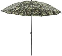 vidaXL Parapluie de pêche Camouflage 300 x 240 cm Oxford-Polyester