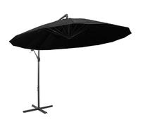 vidaXL Parapluie noir 3 m Mât en aluminium