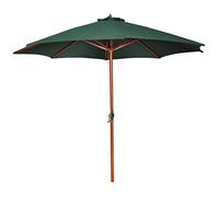 vidaXL Parasol 258 cm Toile Verte Polyester Auvent de Jardin Parasol de Plage