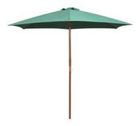 vidaXL Parasol 270x270 cm houten paal groen42961 Vert G