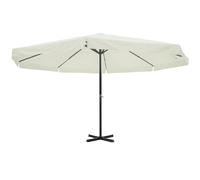 vidaXL Parasol 500 cm - Blanc