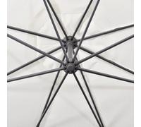 vidaXL Parasol à bras libre 3,5 m blanc sable