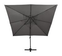 vidaXL Parasol ampli avec aération 300x300 cm Anthracite