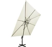 vidaXL Parasol ampli avec aération 300x300 cm sable