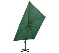 vidaXL Parasol ampli avec aération 300x300 cm vert