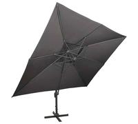 vidaXL Parasol ampli avec aération 400x300 cm Anthracite