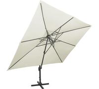 vidaXL Parasol ampli avec aération sable 400x300 cm