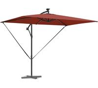 vidaXL Parasol avec barres lumineuses LED Terracota 294 x 200 x 270 cm