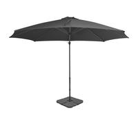 vidaXL Parasol avec base portable Anthracite