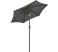 vidaXL Parasol avec éclairage LED Anthracite 200x211 cm Alu