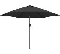 vidaXL Parasol avec lampes LED et mât en acier 300 cm Anthracite