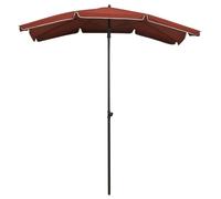 vidaXL Parasol avec mât 200x130 cm rouge terracotta