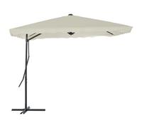 vidaXL Parasol avec mât en acier 250×250 cm Sable