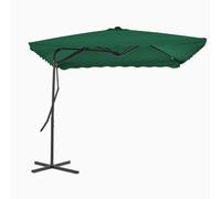 vidaXL Parasol avec mât en acier 250x250 cm Vert
